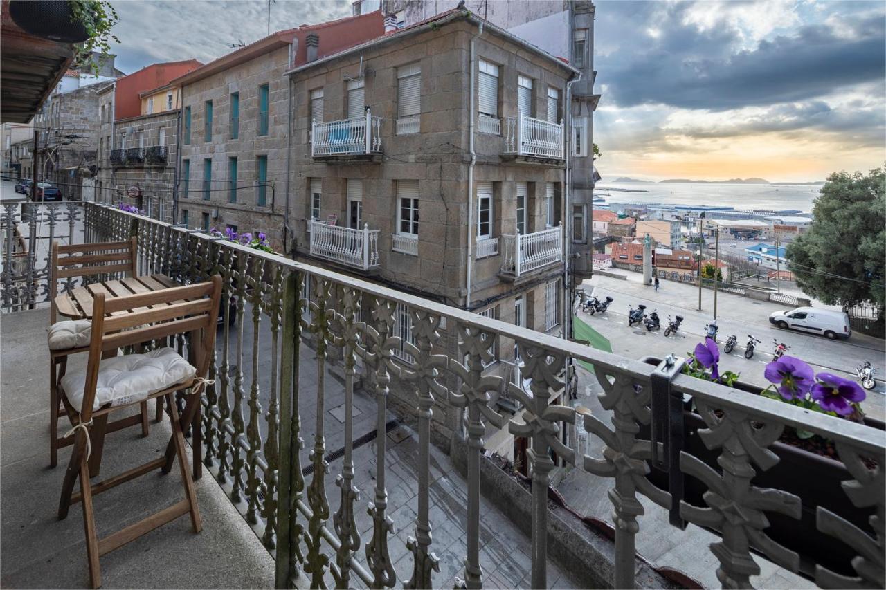 Refugio De Paz Y Encanto En El Corazon De Vigo Con Vistas Al Mar Esterno foto